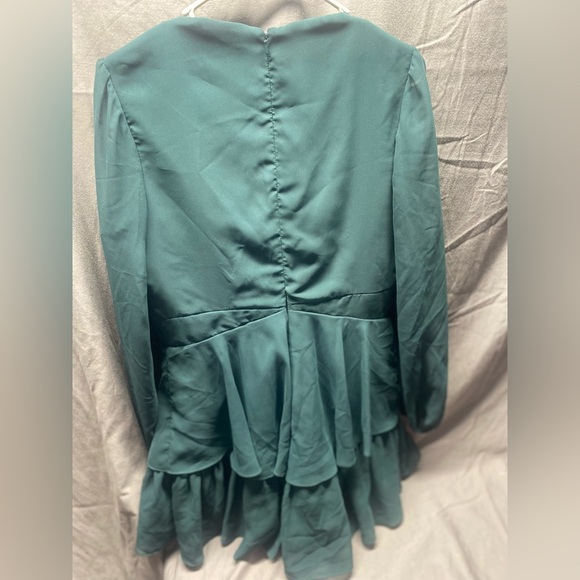 Alyce Paris Secret Dress Chiffon Romper dress M L - Picture 4 of 8